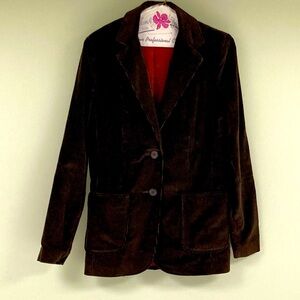Vintage Montgomery Ward women’s brown corduroy blazer I believe size 8